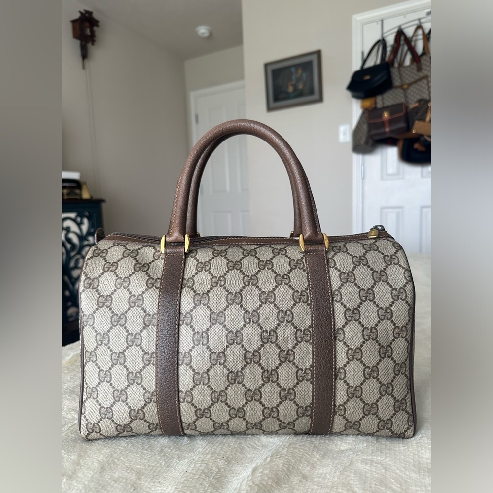 ❌SOLD❌ Gucci PVC Boston Bag - Picture 2 of 16